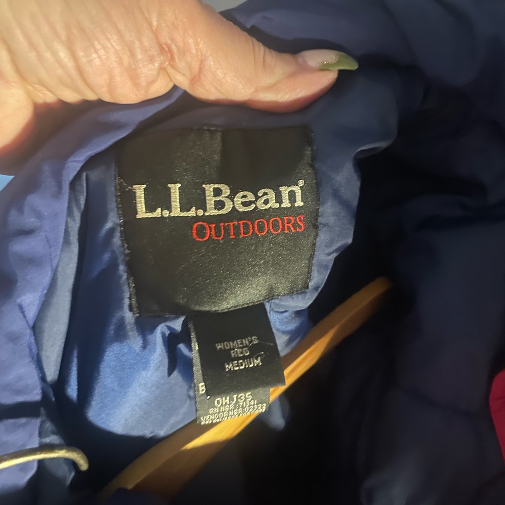 Llbean Outdoors Red Winter Jacket M - image 3